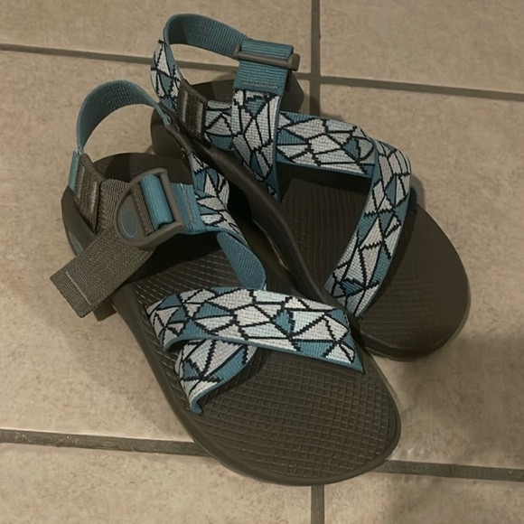Chaco Shoes - Chaco Blue and Gray Sandals size 7